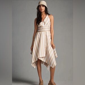 Anthropologie Maeve Asymmetrical Wrap Skirt Dress